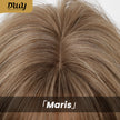 Maris -DWY Mid-Length Wolf-Cut Line Brown Glueless Synthetic Wig for Women 16 Inches Natural Hairline