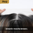 Amaris C-New! DWY 13×4 Lace Front Free Part Long-Length Straight Brown with Blonde Highlights Beautiful Layer Glueless Synthetic Wig for Women 24 Inches