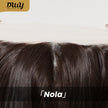 Nola H-DWY T-Part Lace Wig Long Curly Wigs Brown with Highlights Glueless Synthetic Wig