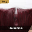 Seraphine-DWY Filter Lace 28-Inch Silky Straight Burgundy Lace Front Wig – 13x6 Free Part