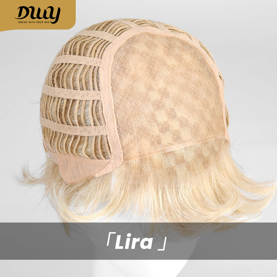 [CLEARANCE SALE] Lira H-DWY Mono Lace Front Free Part Short Pixie Glueless Synthetic Wig for Women 2 Shades 8 Inches