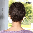 Alice-DWY Mono Lace Front Free Part Dark Brown Pixie Synthetic Wig(us only)