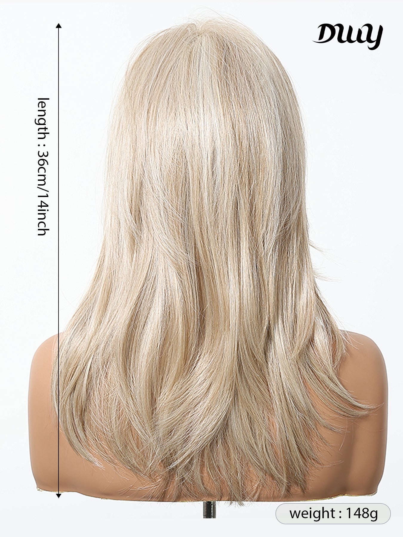 Poppy-DWY Mono Lace Front Free Part Blonde Short Synthetic Wig