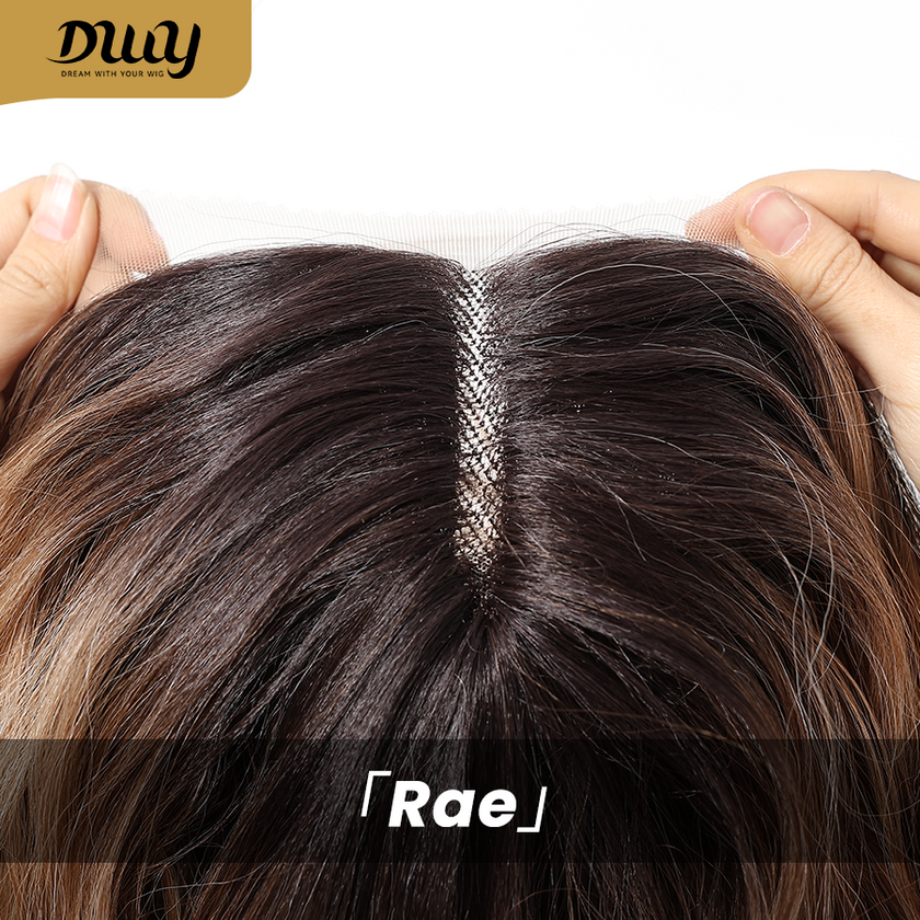 Rae-DWY T-Part Lace Front Shoulder Length Ombre Brown Bob Glueless Synthetic Wig