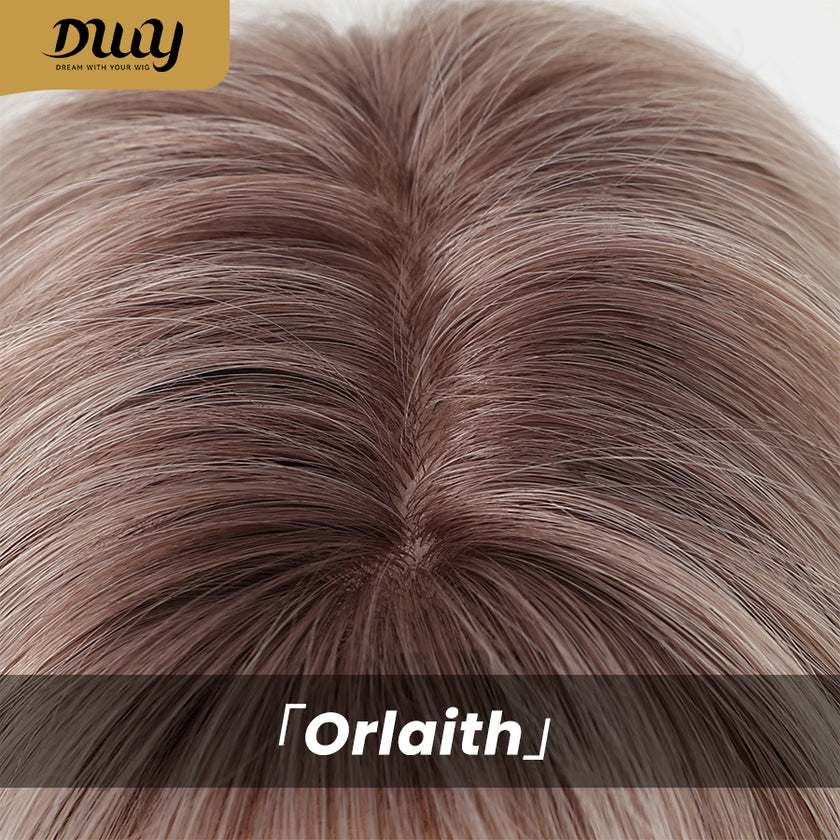 Orlaith-DWY 26-Inch MiraScalp Layered Straight Blonde Synthetic Wig