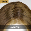Morita-DWY Mono Lace Front Free Part Long Highlighted Blonde Synthetic Wig