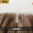 Juno C- New Arrival DWY 13×6 Lace Front Free Part Short-Length Curly Brown with Highlights Glueless Synthetic Wig