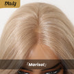 Marisol - DWY Pre-cut U part Diamond Lace Long-length Lace Milk Tea Blonde Curly Hair Glueless Synthetic Wigs for Women 26 Inch