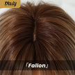 Fallon-DWY Machine Made Middle Part Long Wavy Rooted Light Blonde Glueless Synthetic Wig with Side Bangs for Women 22 Inchess