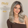 [LIMITED SALE] Lana- DWY 13×6 Lace Front Free Part Mid-Length Body Wave Lob Shadow Root Bronde Glueless Synthetic Wig for Women 18 Inches Large Area Lace Wig