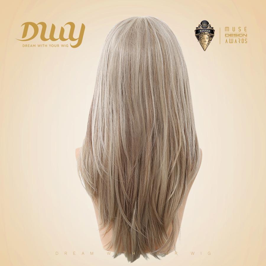 Adeline- DWY 13×4 Filter Lace Front Free Part Layered  Straight Blonde Synthetic Wig