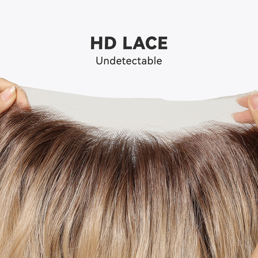 Rosie-DWY Lace Front 13×6 Free Part Wavy Tresses Light Brown Synthetic Wig