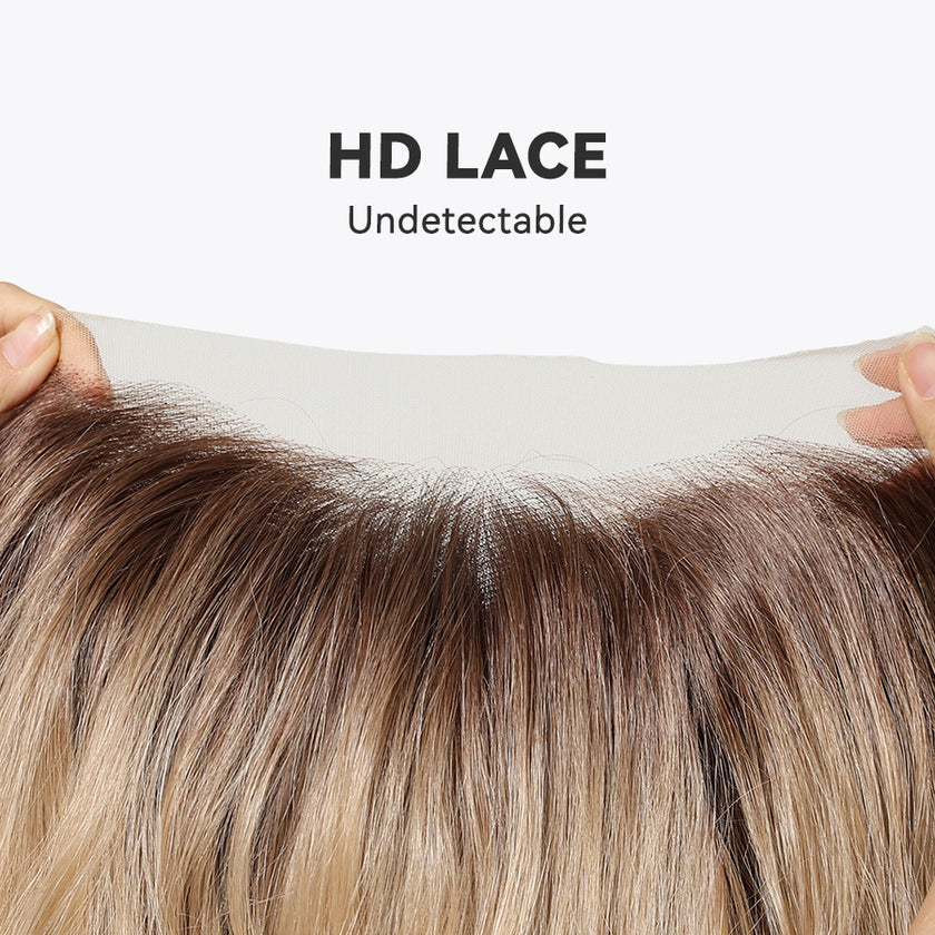 Rosie-DWY Lace Front 13×6 Free Part Wavy Tresses Light Brown Synthetic Wig