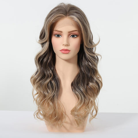 【New in】Lacey -DWY 13x6 Lace Front Ombre Blonde Curly Wig with Highlights