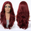 Ciera H-DWY Lace Front Middle Part Long Wavy Brown Glueless Synthetic Wig