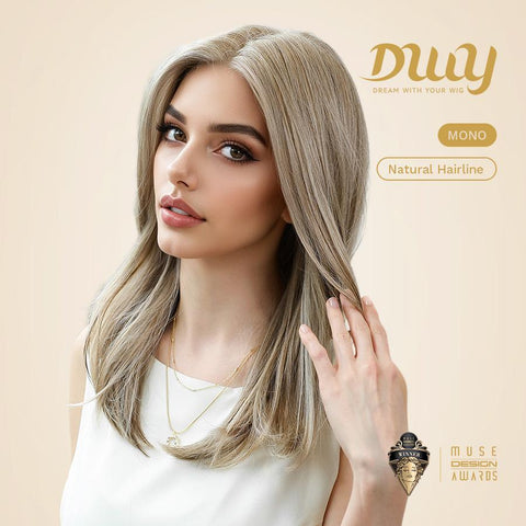【New in】Regina-DWY 14" Dirty Blonde Glueless Lace Front Wig - Short Straight Style