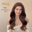 【CLEARANCE SALE】Ninah-DWY Machine Made Long length Wavy Hairstyle Drity Orange Glueless Synthetic Wig for Women 28 Inches Glueless Wigs