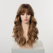 Nati C-DWY New Technology! Bionic Silk Top Mix Honey Bronde 22-Inch Long Wave Glueless Synthetic Wig