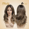 [LIMITED SALE] Lana- DWY 13×6 Lace Front Free Part Mid-Length Body Wave Lob Shadow Root Bronde Glueless Synthetic Wig for Women 18 Inches Large Area Lace Wig