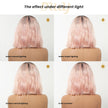 Berry H-DWY 13×4 Lace Front Free Part Short-Length Wavy Pink Glueless Synthetic Wig