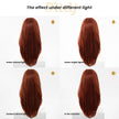 Una - DWY 13×4 Lace Front Free Part Long-Length Layer-cut Copper Glueless Synthetic Wig