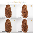 Bonnie C-DWY Mono Lace Front Free Part Mid-Length Curly Reddish Brown Glueless Synthetic Wig