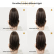 Sasha-DWY 13×4 Lace Front Free Part Mid-Length Wolf-cut Straight Truffle Brown Glueless Synthetic Wig for Women 18 Inches