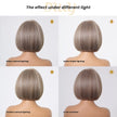 Clea-DWY 13x6 Lace Front 10 Inches Bob Blonde with Highlights Glueless Synthetic Wig