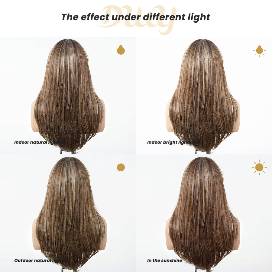Talia C-DWY 13×6 Lace Front Free Part Long Straight Glueless Synthetic Wig