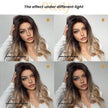 Billie-Jo-DWY 13×6 Lace Front Free Part Mid-Length Wavy Brown Gradient Glueless Synthetic Wig for Women 20 Inches