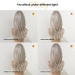 Esma-DWY Mono Lace Front Free Part Long-Length Wavy Blonde with Highlights Glueless Synthetic Wig for Women 20 Inches