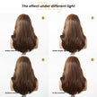 Elsie-DWY C Part Lace Front Long Ginger Brown with Golden Highlight Glueless Synthetic Wig