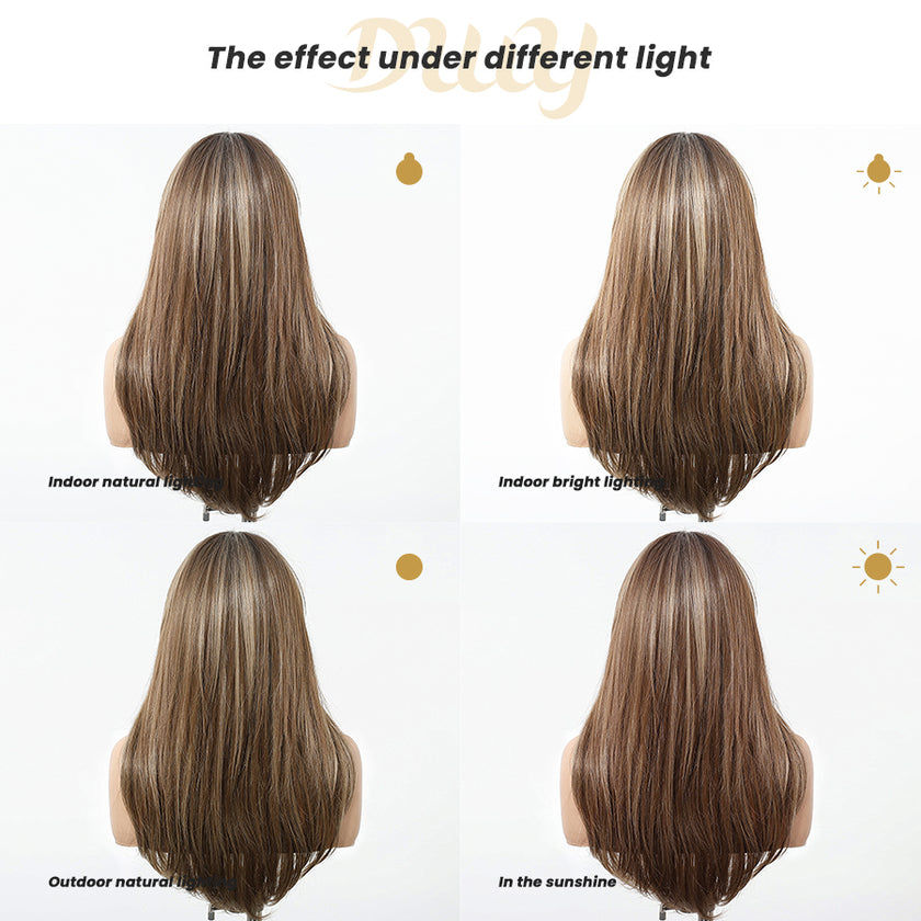 Talia C-DWY 13×6 Lace Front Free Part Long Straight Glueless Synthetic Wig