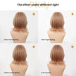 Yara-DWY 12-Inch MiraScalp Short Wavy Pink Blonde Glueless Synthetic Wig