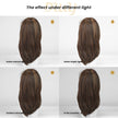 Tanya-DWY Mono Lace Front Brown Free Part Mid-Length Synthetic Wig