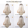 DWY Devi-DWY 13x6 Lace Front Free Part Mid-Length Straight Blonde Glueless Synthetic Wig
