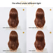Vonny-DWY Lace Front 13×6 Free Part Mid-Length Dark Orange Synthetic Wig