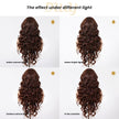 Becky-DWY Lace Front Middle Part Long-Length Curly Chesnut Brown Glueless Synthetic Wig