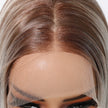 Gianna-DWY 13x6 Filter Lace Free Part Lace Front Long White Gray Silky Straight Glueless Synthetic Wig