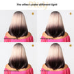 Amara C-DWY Lace Front Middle Part Pink Gradient Long Straight Glueless Synthetic Wig