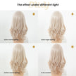 Lainey H-NEW COLOR DWY 13×4 Free Parting Hand -Tied Top Middle Length Light Brown with Highlights  Glueless Synthetic Wig