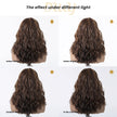 DWY Gaia-DWY Left Side Part Lace Front Mid Length Dark Brown Curly Glueless Synthetic Wig
