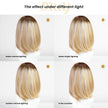 Hailey-DWY Mono Lace Front Free Part Rooted Blonde Synthetic Wig