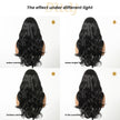 Ciera H-DWY Lace Front Middle Part Long Wavy Brown Glueless Synthetic Wig