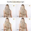 [CLEARANCE SALE] Averyl H-DWY Lace Front Middle Part Long Wavy Rooted Balayage Blonde Glueless Synthetic Wig for Women 28 Inches