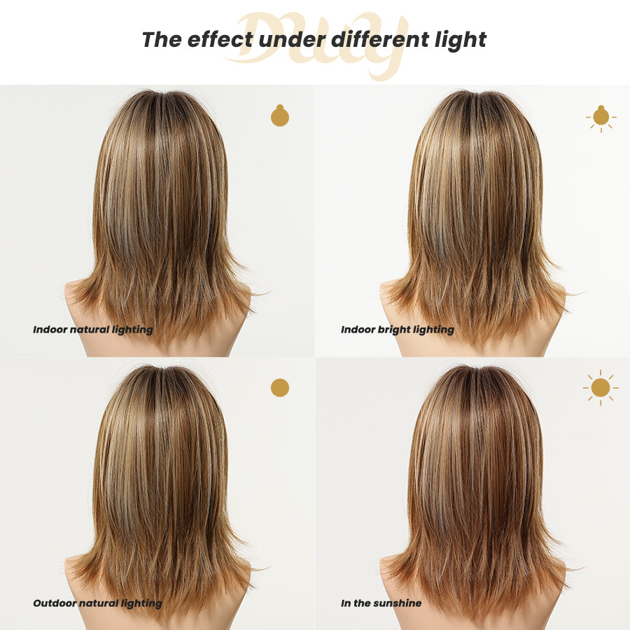 Restocked! Loni Mini C- NEW! DWY 16-Inch Short Wave Glueless Synthetic Wig