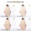 Krista-DWY Water Wave with Highlights Colorful Glueless Synthetic Wig