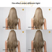 Xavia-DWY Lace Front Middle Part Long Blonde Wavy Glueless Synthetic Wig