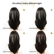 Cressida-DWY Straight Layer-cut with White Highlights and Bangs Glueless Synthetic Wig