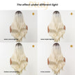 [CLEARANCE SALE] Cameron -DWY T Part Lace Front Free Part Mid-Length Straight Pearl Blonde Gradient Glueless Synthetic Wig for Women 24 Inches Lace Frontal Wig